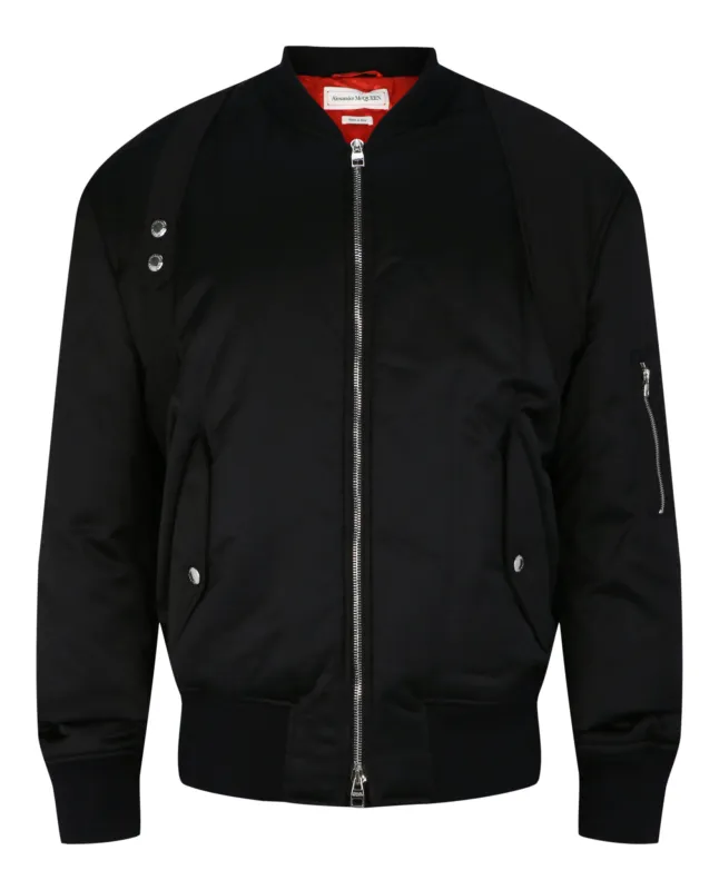 Alexander McQueen Harness Ma-1 Bomber Jacket made by Alexander McQueen