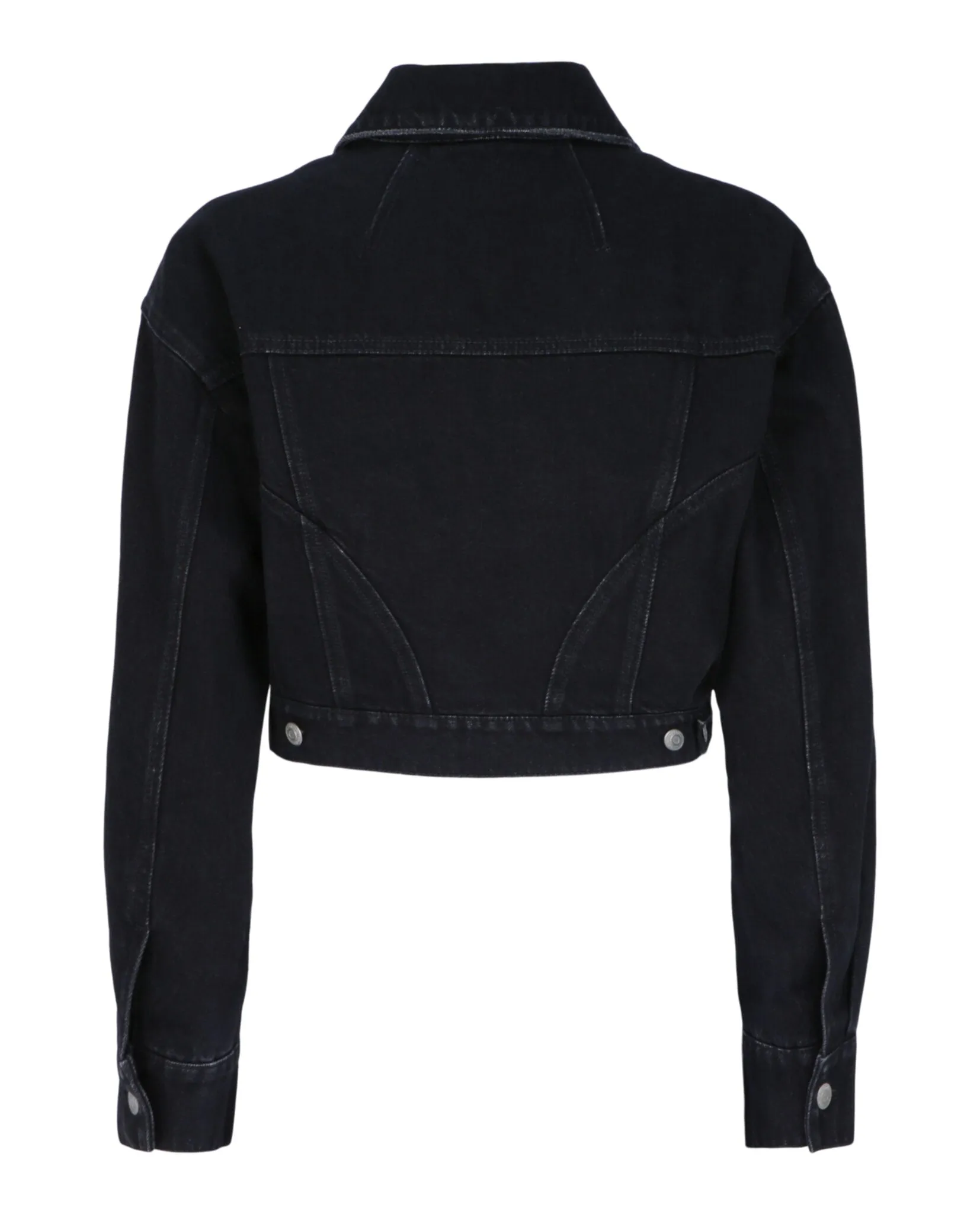 Alexander McQueen Cropped Denim Jacket sold by Zulily product image thumbnail 2