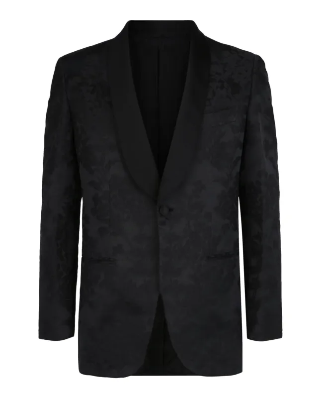 Brioni Floral Jacquard Tuxedo Jacket made by Brioni