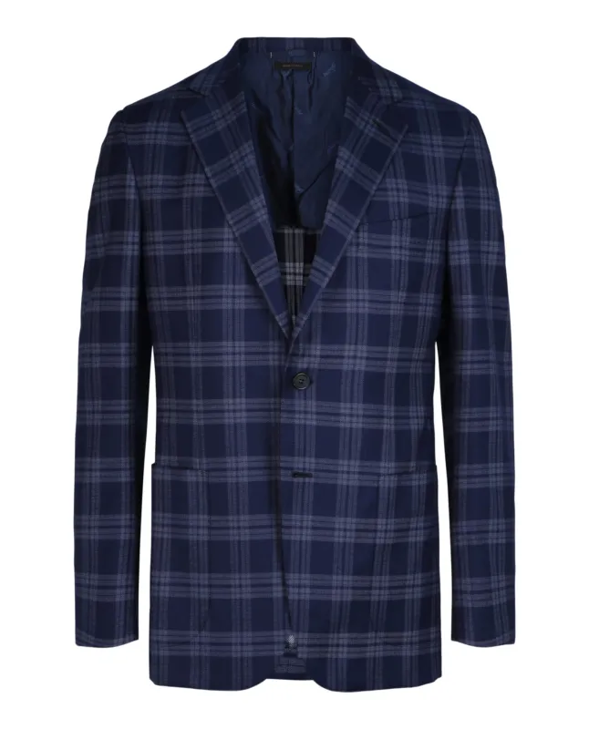 Brioni Single-Breasted Plaid Blazer made by Brioni