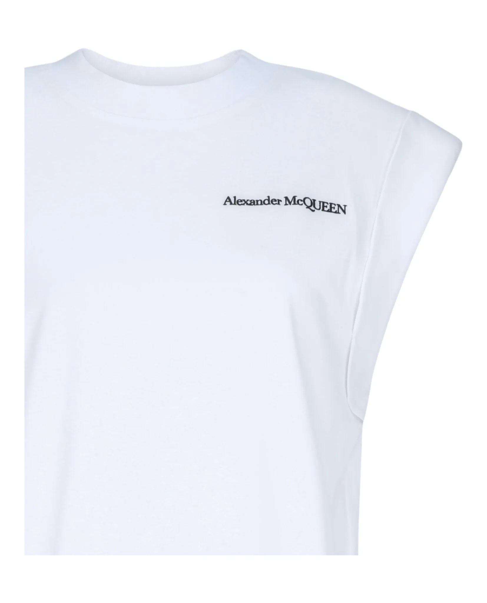 Alexander McQueen Logo Embroidered Cotton T-Shirt sold by Zulily product image thumbnail 3