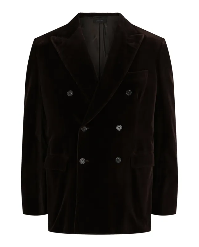 Brioni Double-Breasted Velvet Smoking Jacket made by Brioni