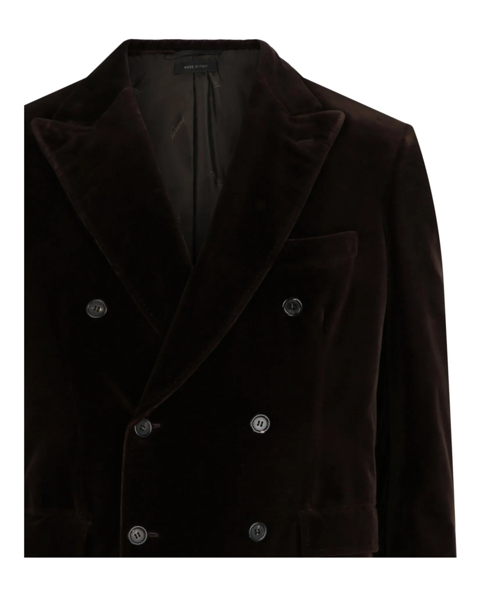 Brioni Double-Breasted Velvet Smoking Jacket sold by Zulily product image thumbnail 3