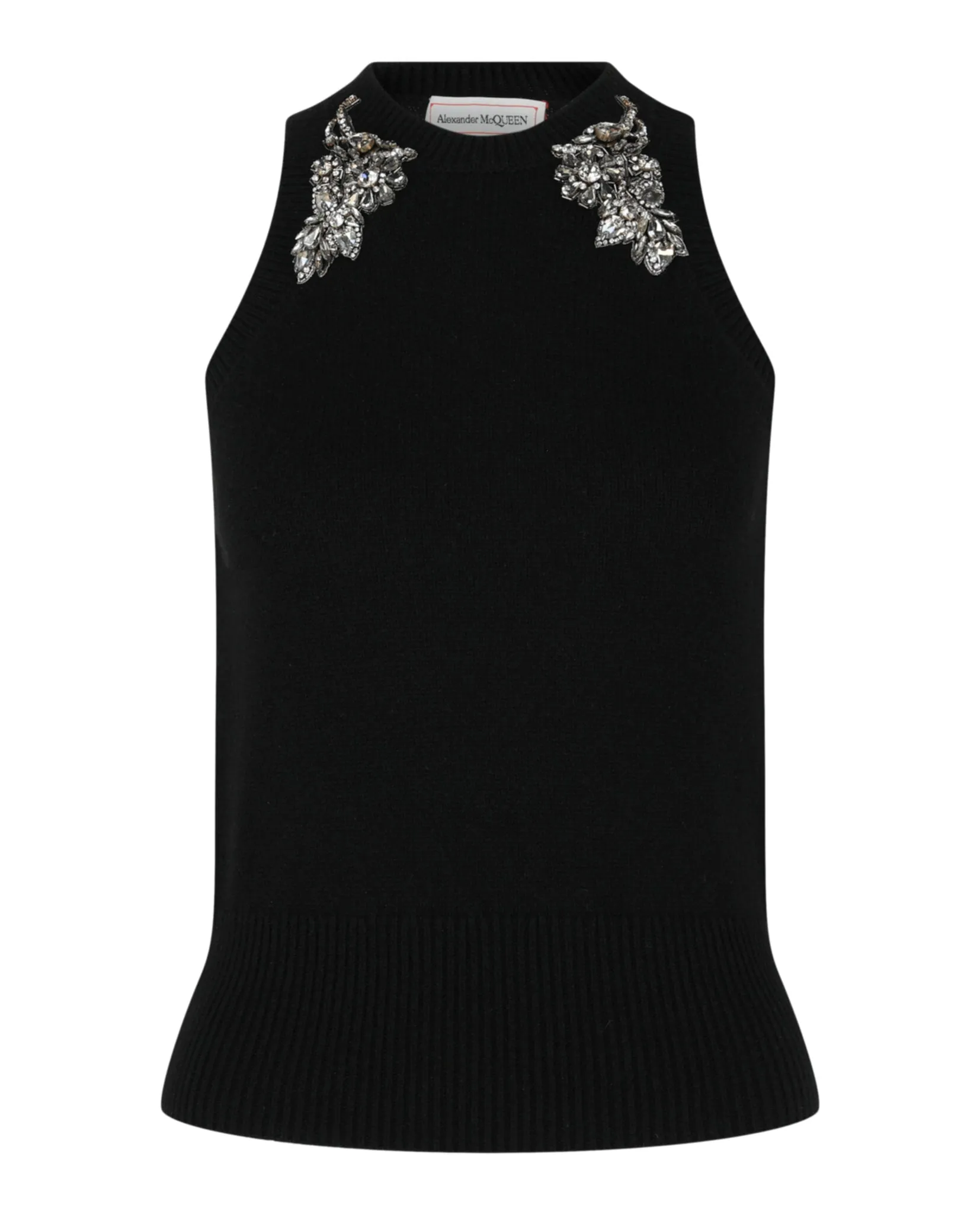 Alexander McQueen Crystal Embellished Racerback Tank Top sold by Zulily
