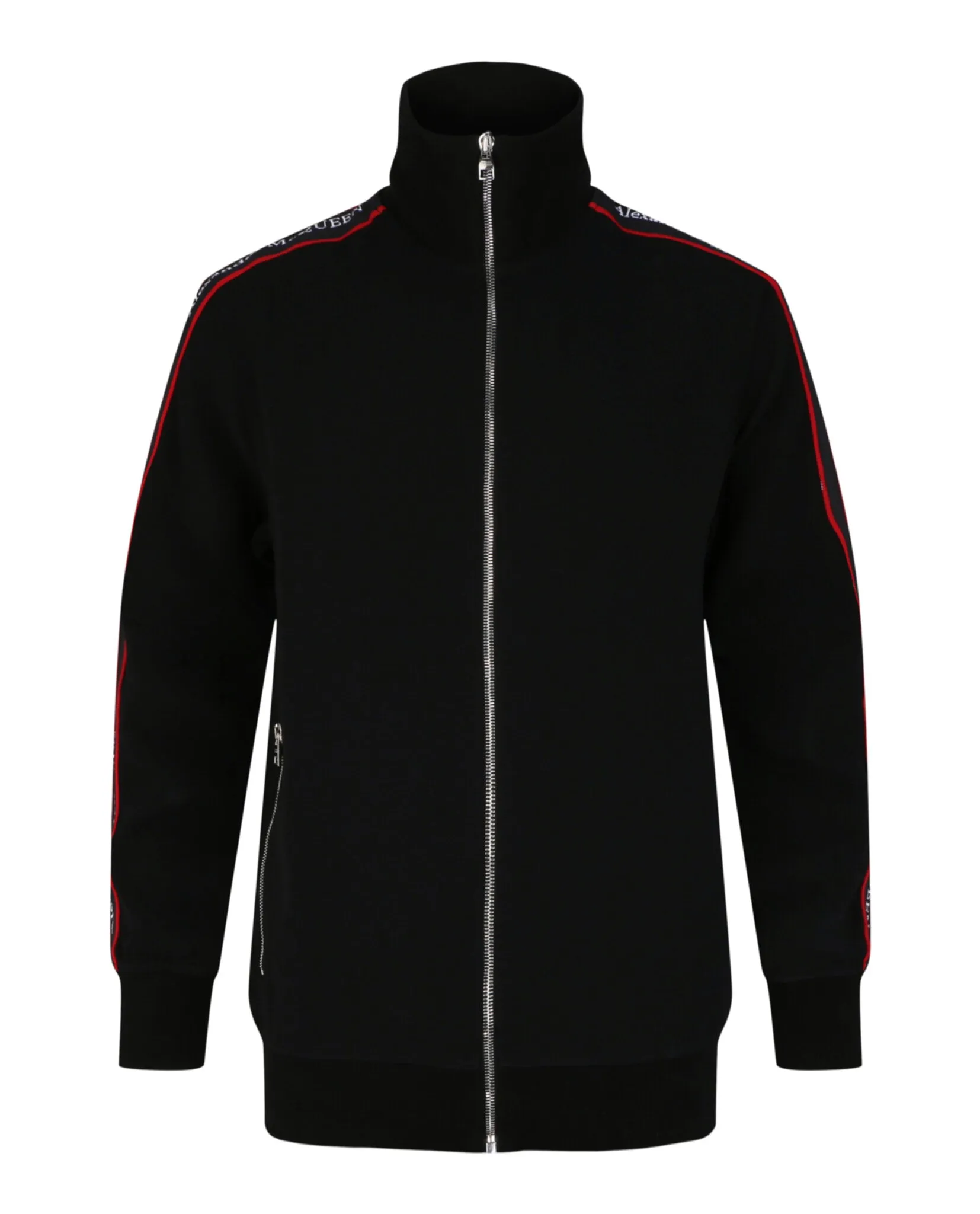 Alexander McQueen Logo Tape Track Jacket sold by Zulily