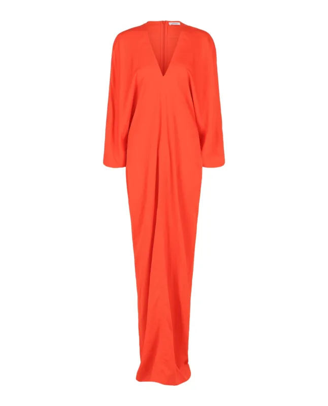 Ferragamo V-Neck Maxi Dress made by Salvatore Ferragamo