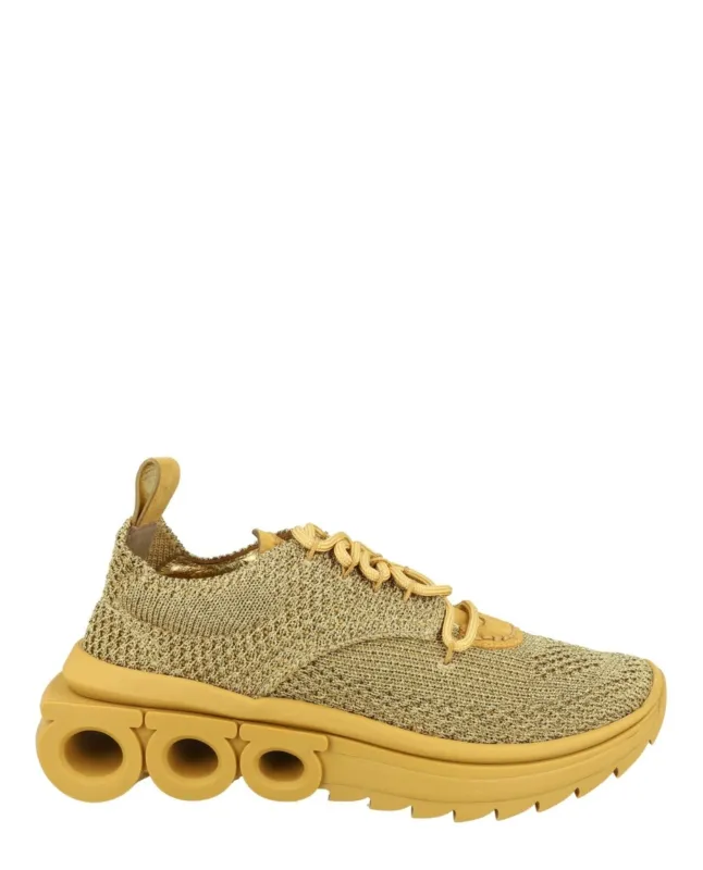 Ferragamo Nima Knit Low-Top Sneakers made by Salvatore Ferragamo