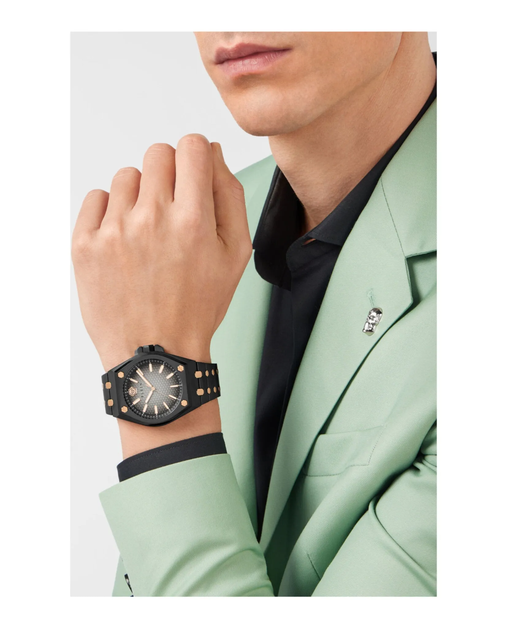 Philipp Plein Date Superlative Arabic Crystal Watch sold by Zulily product image thumbnail 5