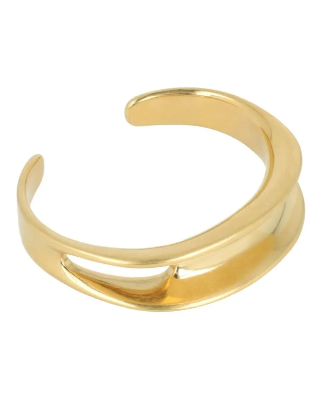 Ferragamo Asymmetrical Sculptural Bracelet made by Salvatore Ferragamo