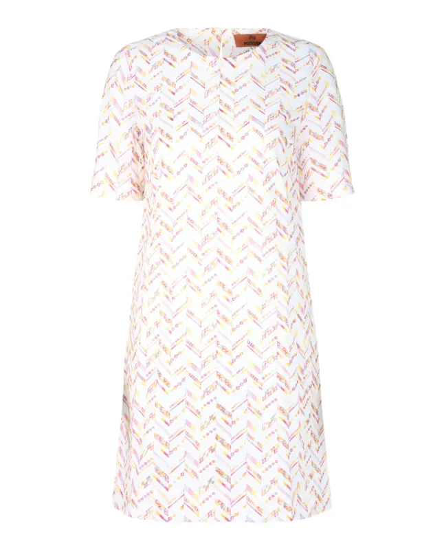 M Missoni Embroidered Zig-Zag Mini Dress made by Zulily
