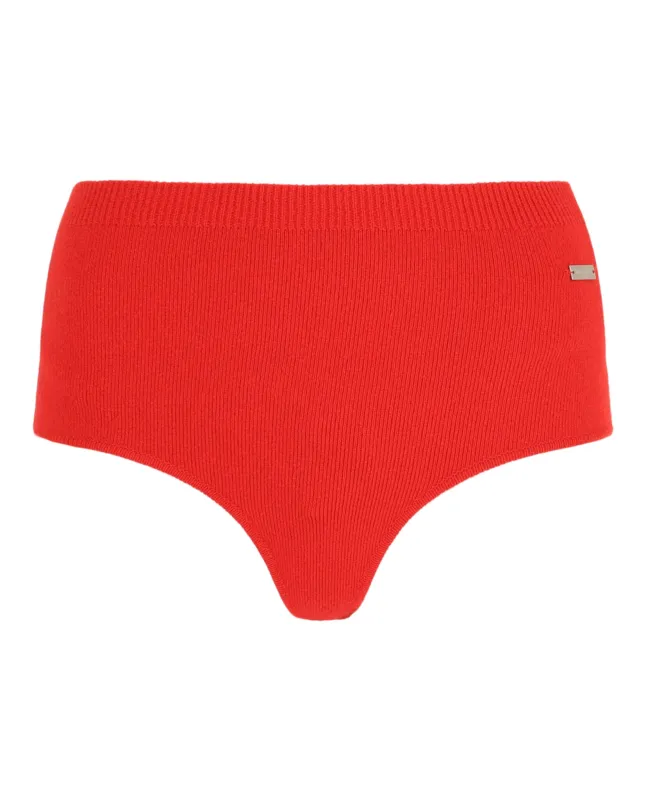 Ferragamo Ribbed Texture High-Waisted Knitted Coulottes made by Salvatore Ferragamo