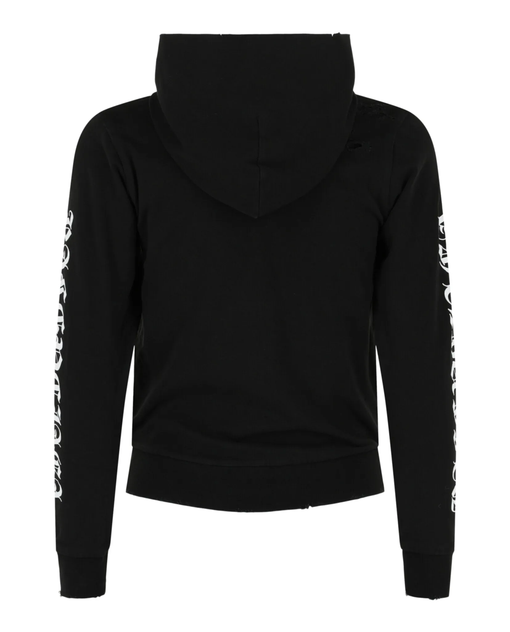 Balenciaga Distressed Print Logo Zip-Up Hoodie sold by Zulily product image thumbnail 2