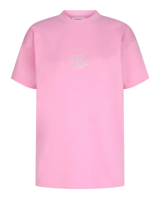 Balenciaga BB Paris Rhinestone T-Shirt made by Balenciaga