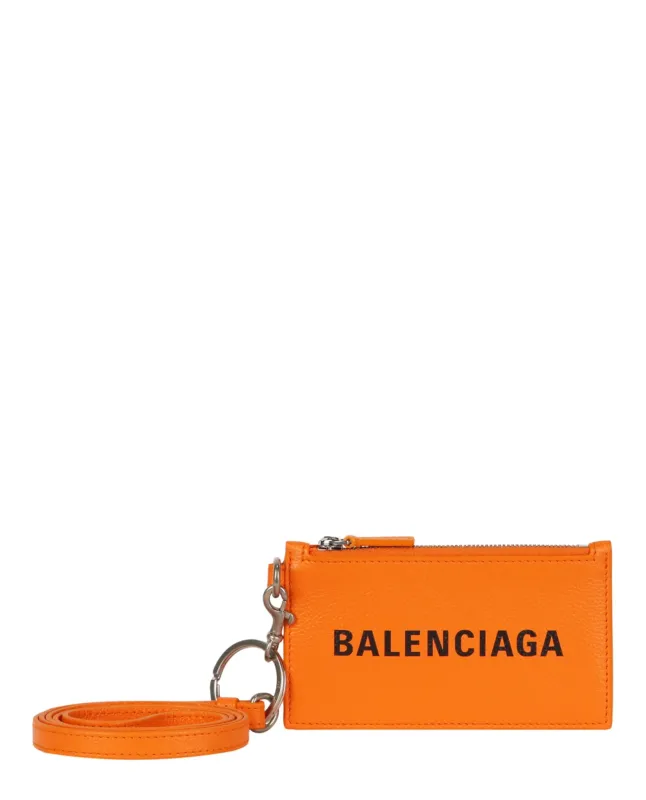 Balenciaga Key Ring Leather Logo Card Case made by Balenciaga
