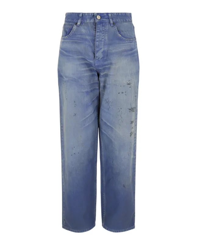 Balenciaga Loose Fit Distressed Jeans made by Balenciaga