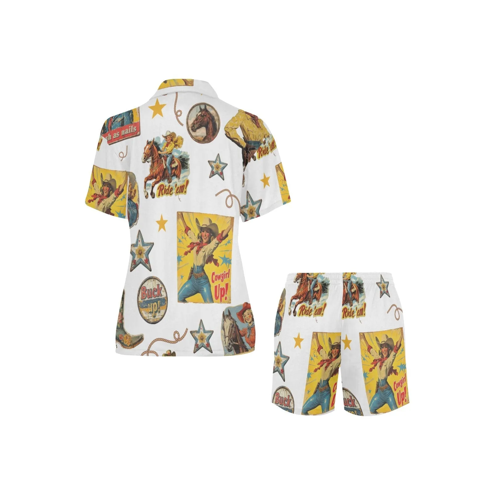 Vintage Cowgirl Collage Pajama Set sold by Zulily product image thumbnail 4
