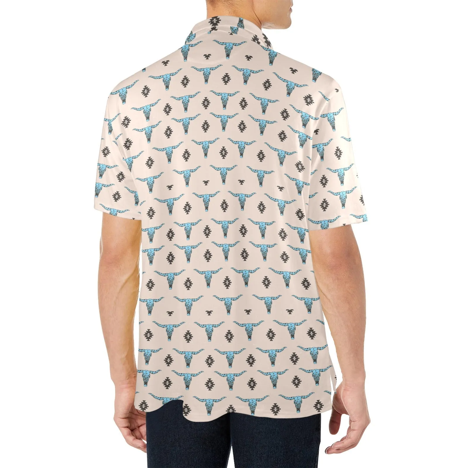 Turquoise Longhorn Polo Style Shirt sold by Zulily product image thumbnail 5