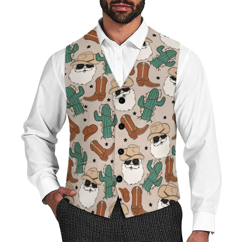 Cool Santa Men's Western Vest made by Zulily