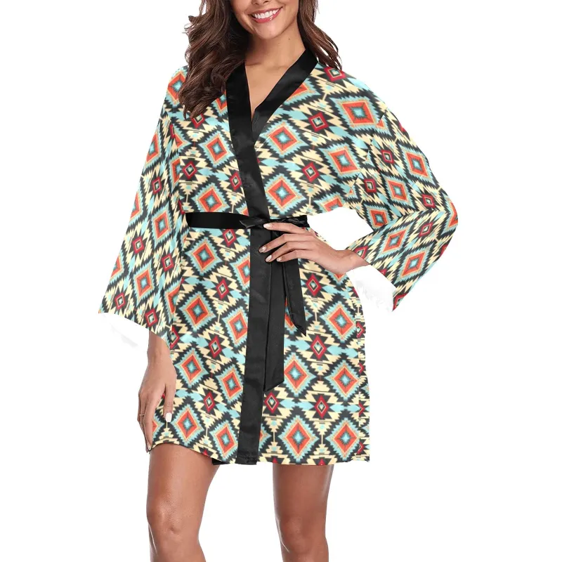 Colorado Aztec Women's Lounge Kimono Robe made by Zulily