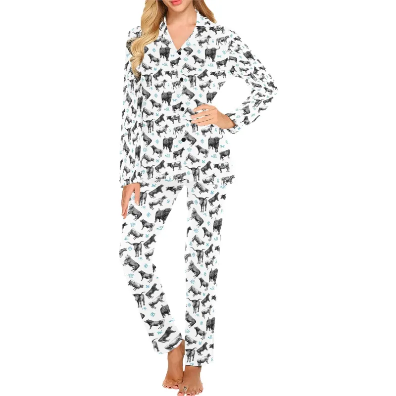Cattle and Brands Women's Western Pajama Set made by Zulily