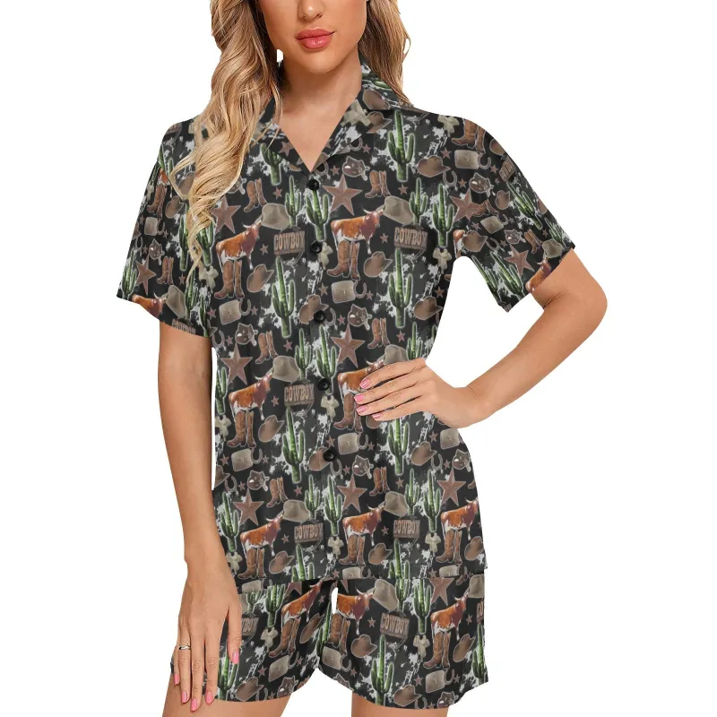 Longhorn Ranch Women's Western Pajama Set made by Zulily