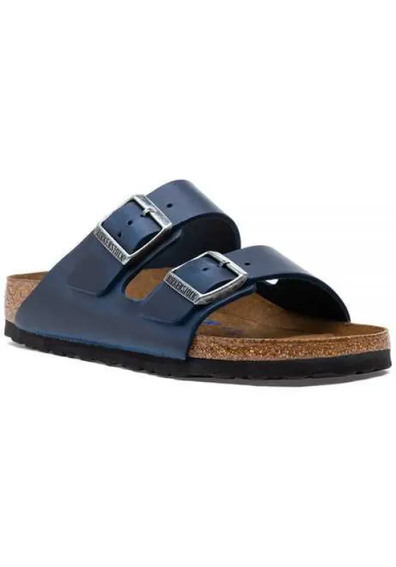 Birkenstock Arizona Reptile Leather Blue made by Birkenstock