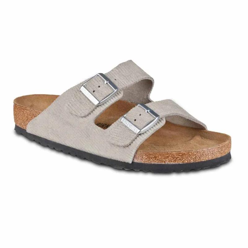 Birkenstock Arizona Suede Embossed Corduroy Stone Coin Sandals made by Birkenstock