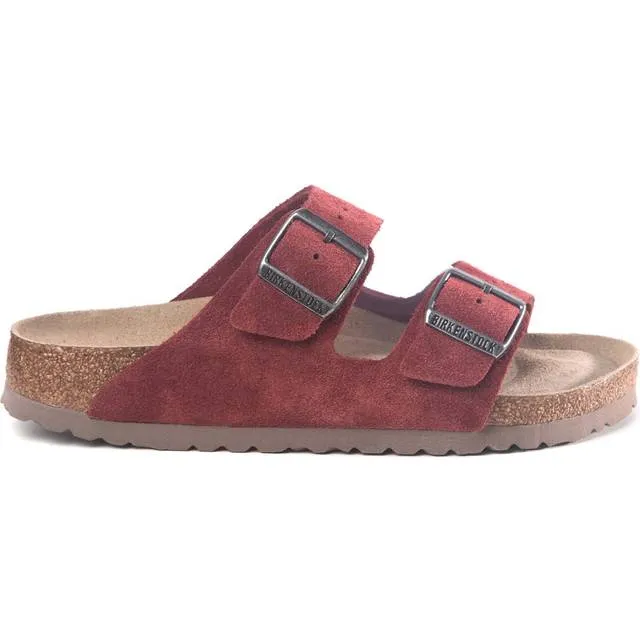 Birkenstock Arizona Soft Footbed Suede Leather Vermouth Sandals sold by Zulily