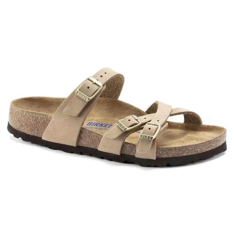 Birkenstock Franca Soft FootBed Nubuck Sandcastle made by Birkenstock