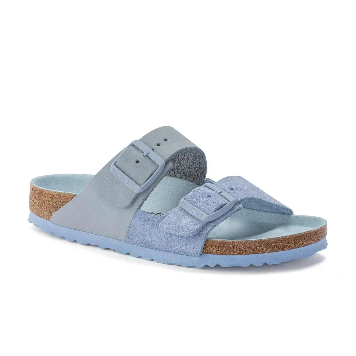 Birkenstock Arizona Split Nubuck Leather Dusty Blue sold by Zulily product image thumbnail 2