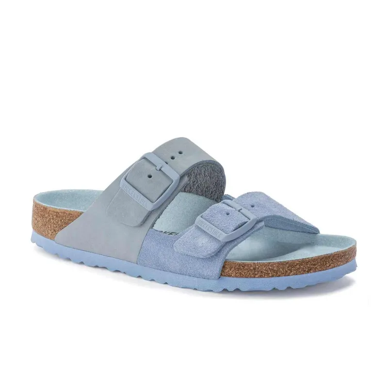 Birkenstock Arizona Split Nubuck Leather Dusty Blue made by Birkenstock