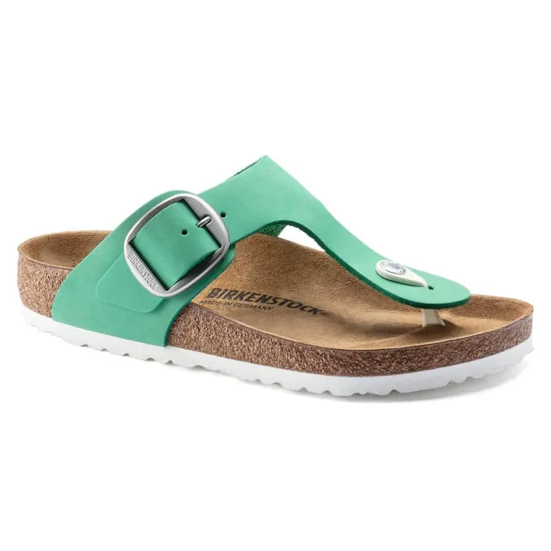 Birkenstock Gizeh Birkibuc Bold Jade Nubuck made by Birkenstock