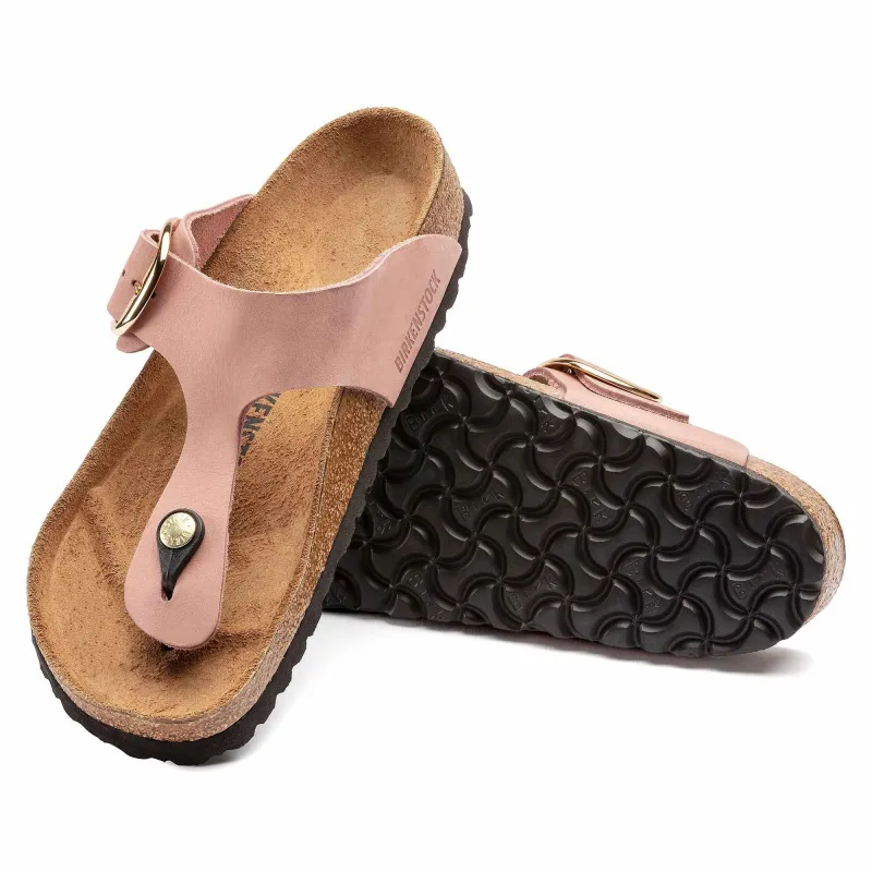 Birkenstock Gizeh Big Buckle Nubuck Leather Old Rose Sandals made by Birkenstock