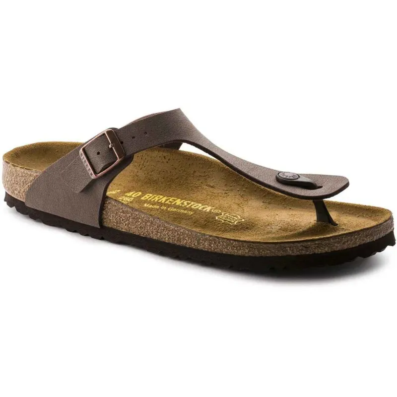 Birkenstock Gizeh Birkibuc Mocha Sandals made by Birkenstock