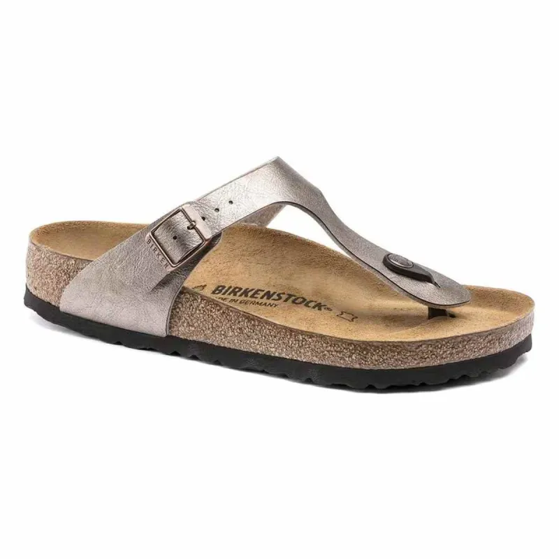 Birkenstock Gizeh Birko-Flor Graceful Taupe Sandals made by Birkenstock