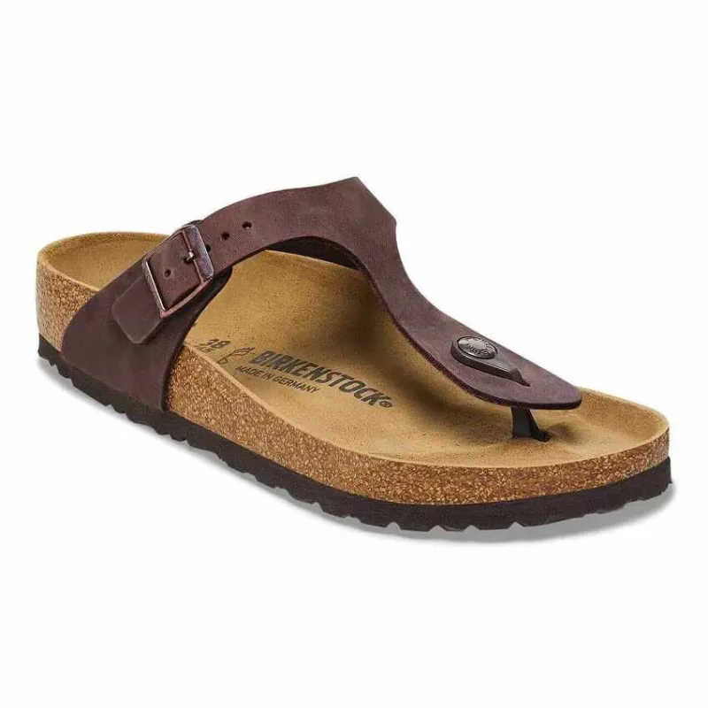 Birkenstock Gizeh Oiled Leather Habana Sandals made by Birkenstock