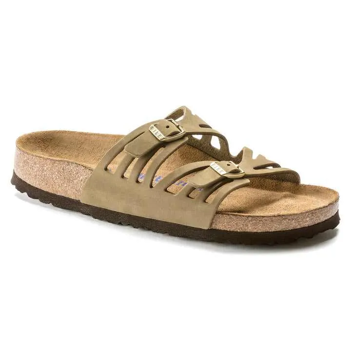 Birkenstock Granada Soft Footbed Nubuck Leather Faded Khaki sold by Zulily product image thumbnail 2
