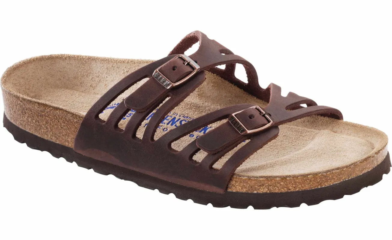 Birkenstock Granada Soft Footbed Oiled Leather Habana made by Birkenstock