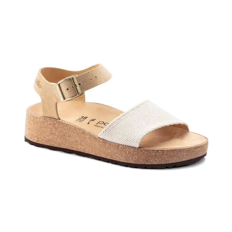 Birkenstock Glenda Suede/Textile Almond made by Birkenstock