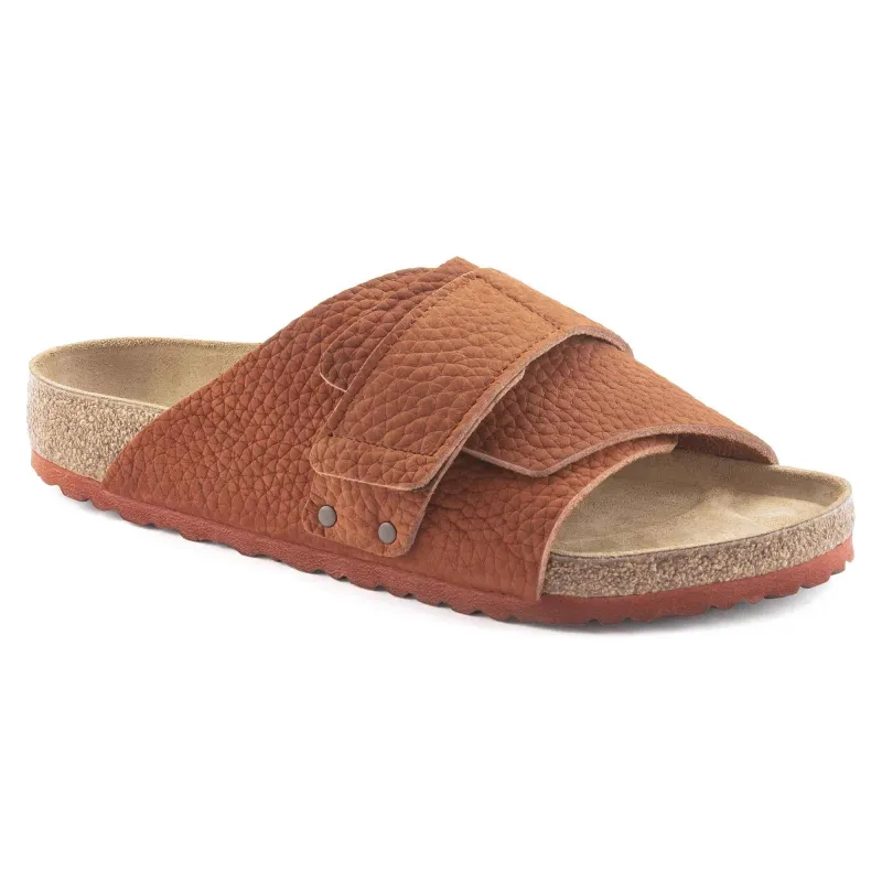 Birkenstock Kyoto Nubuck Leather Desert Buck Burnt Clay made by Birkenstock