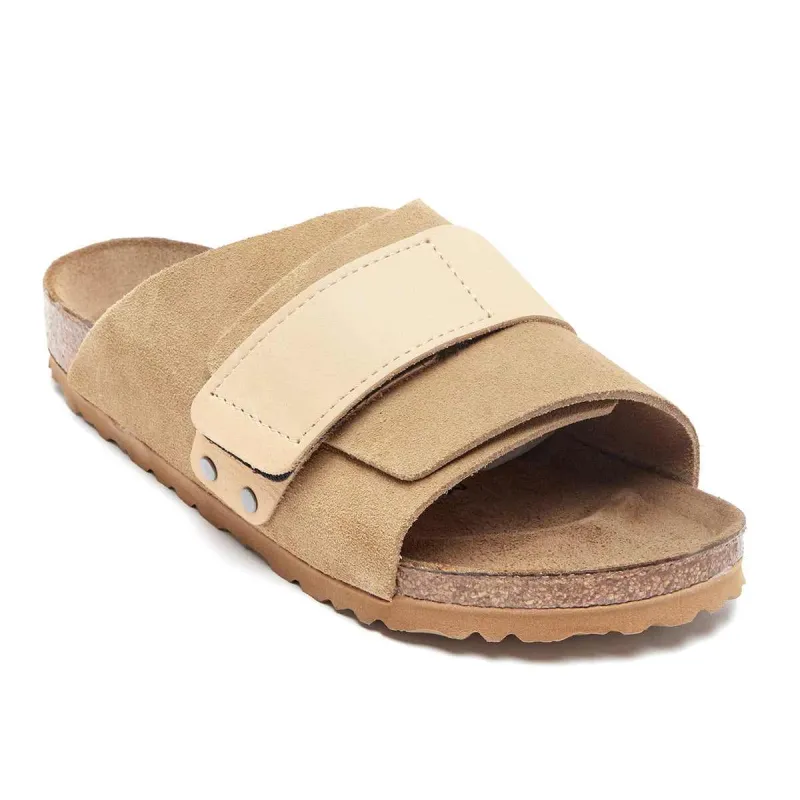 Birkenstock Kyoto Nubuck/Suede Leather Sand Sandals made by Birkenstock