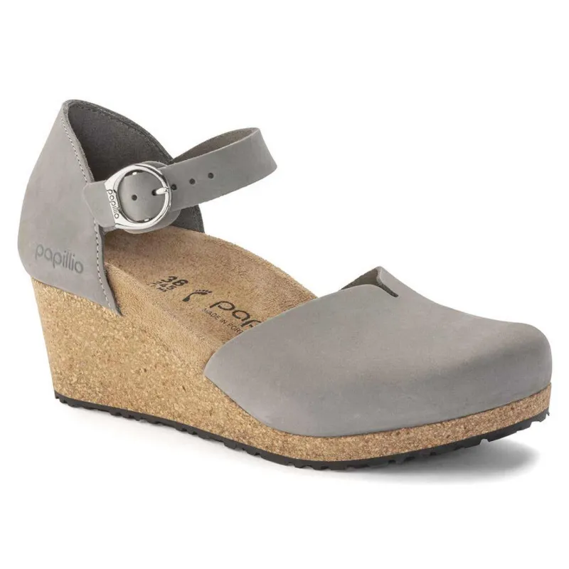 Birkenstock Mary Dove Nubuck Gray made by Birkenstock
