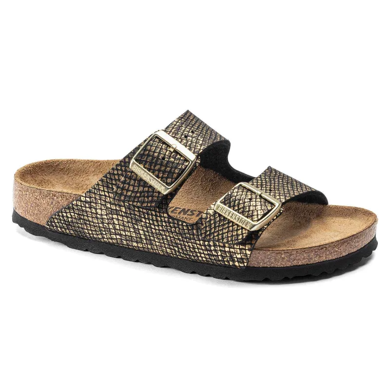Birkenstock Madrid Microfiber Shiny Python Black made by Birkenstock