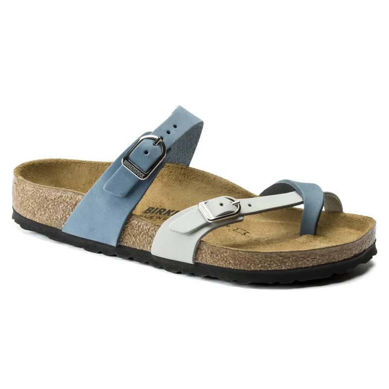 Birkenstock Mayari Nubuck Leather Dove Blue/Mineral made by Birkenstock