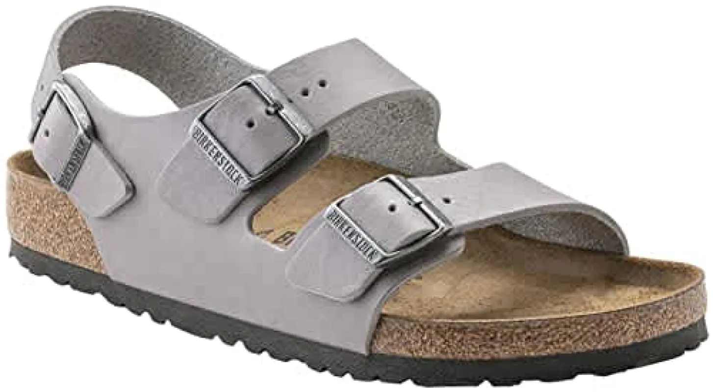 Birkenstock Milano Natural Leather Stone Coin made by Birkenstock