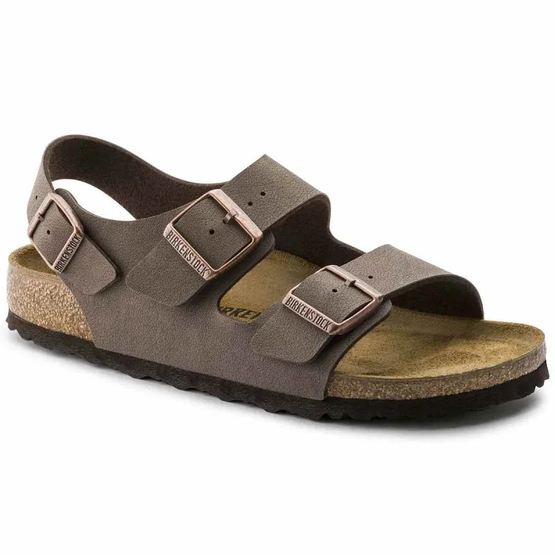 Birkenstock Milano Birkibuc Mocha Sandals made by Birkenstock