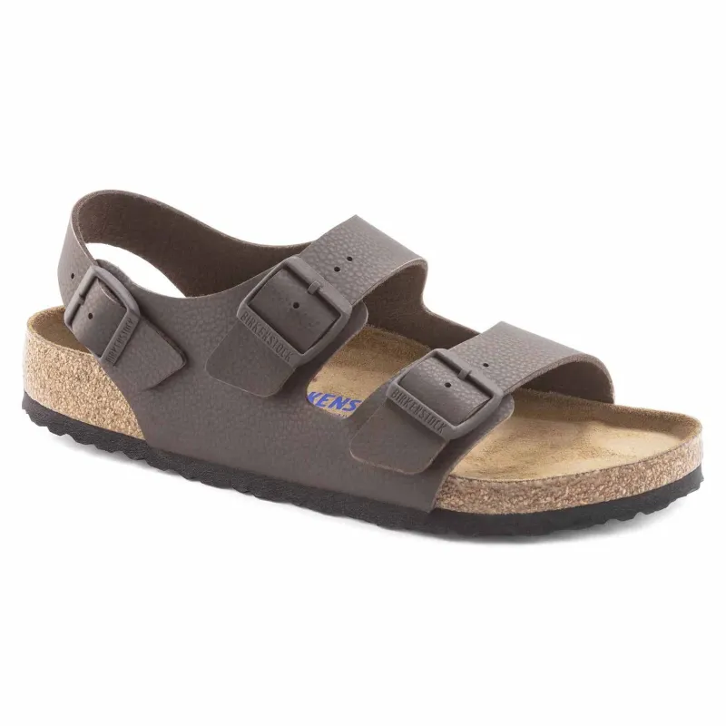 Birkenstock Milano Soft Footbed Birko-Flor Chocolate made by Birkenstock