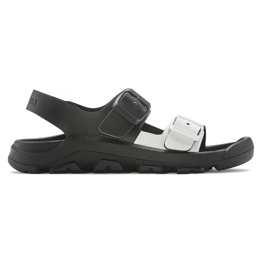 Birkenstock Mogami Birko-Flor Black / White sold by Zulily