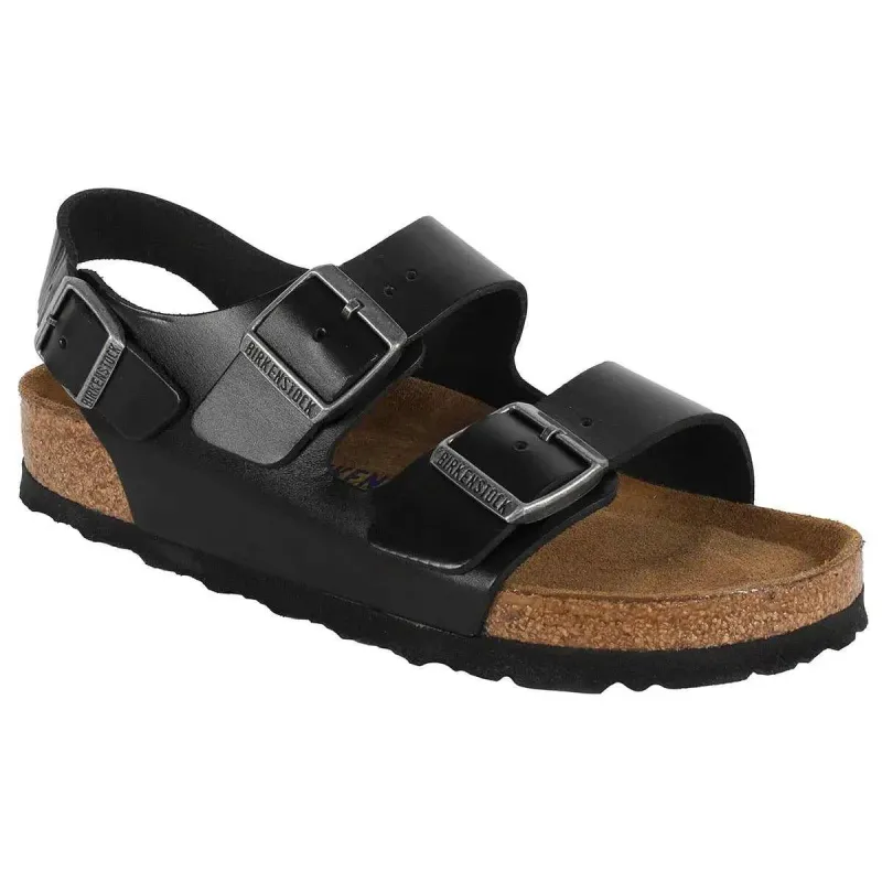 Birkenstock Milano Soft Footbed Smooth Leather Sandals made by Birkenstock