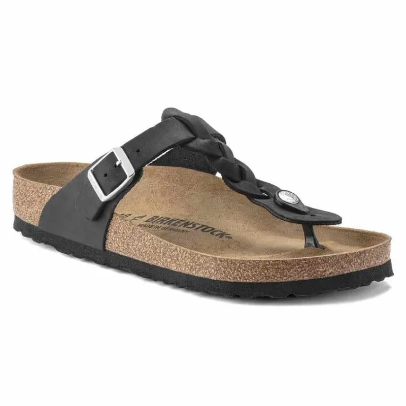 Birkenstock Women's Gizeh Braid Oiled Leather Sandals made by Birkenstock